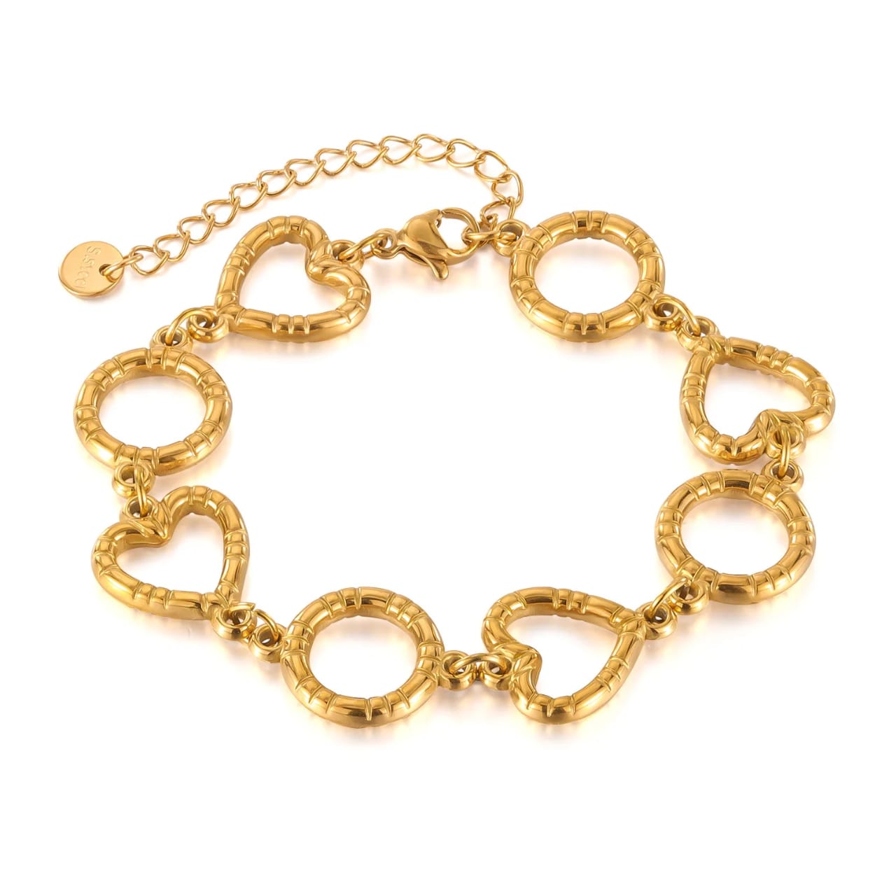 hallow heart chain bracelet 3