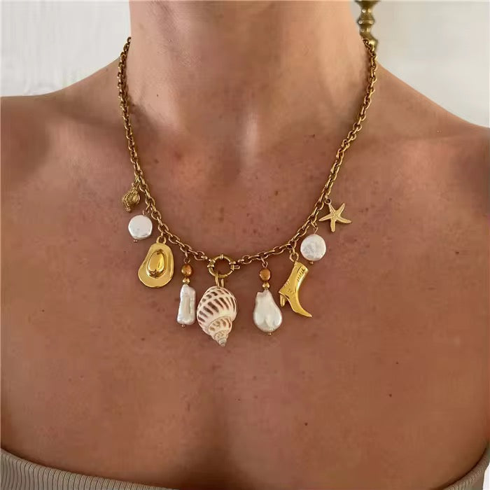 Lilly - Seashell Charm Necklace