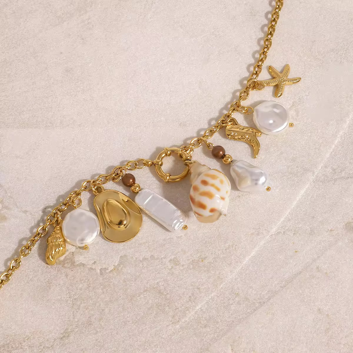 Lilly - Seashell Charm Necklace