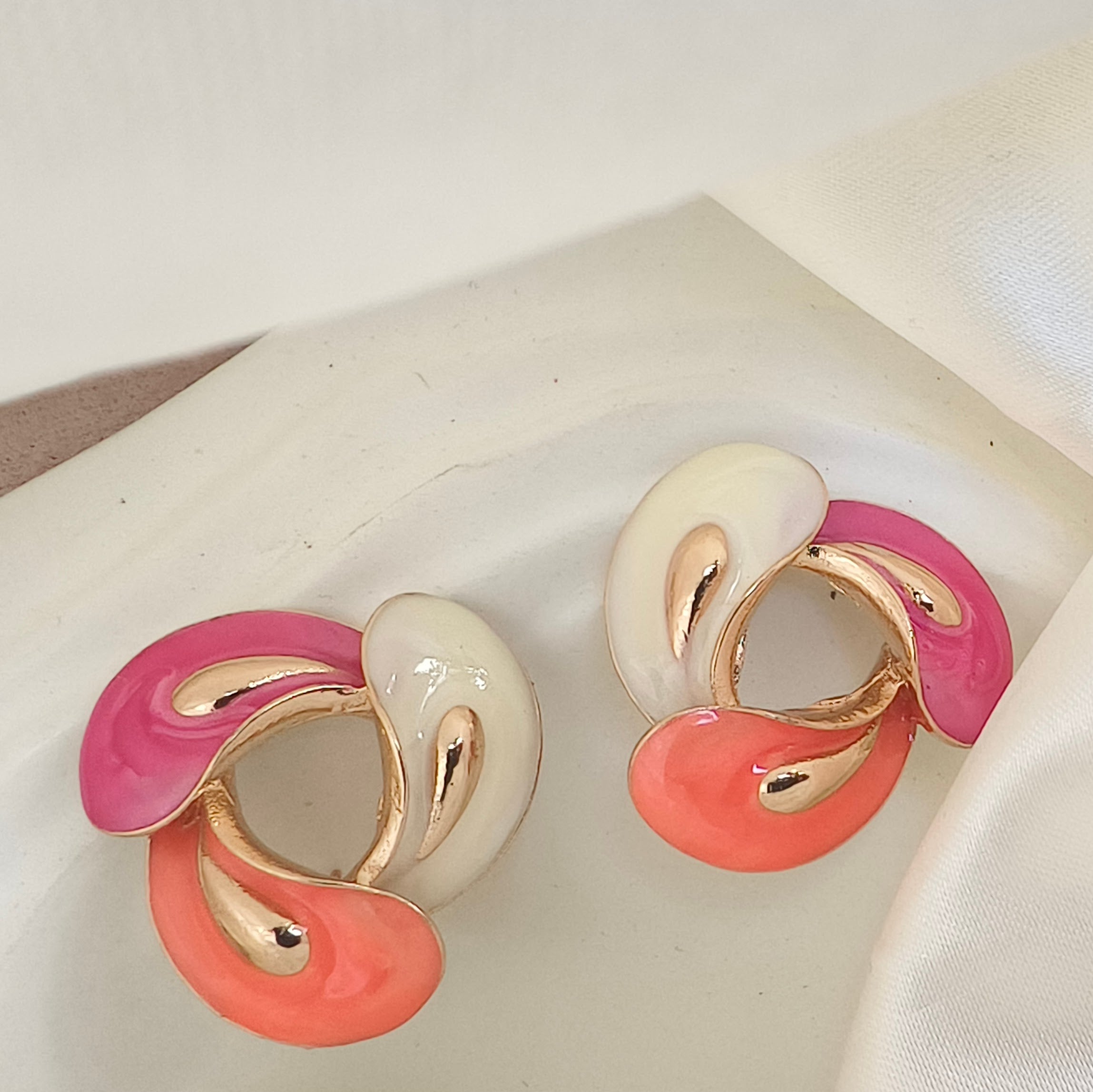 Italian Enamel High Grade Modern Earring