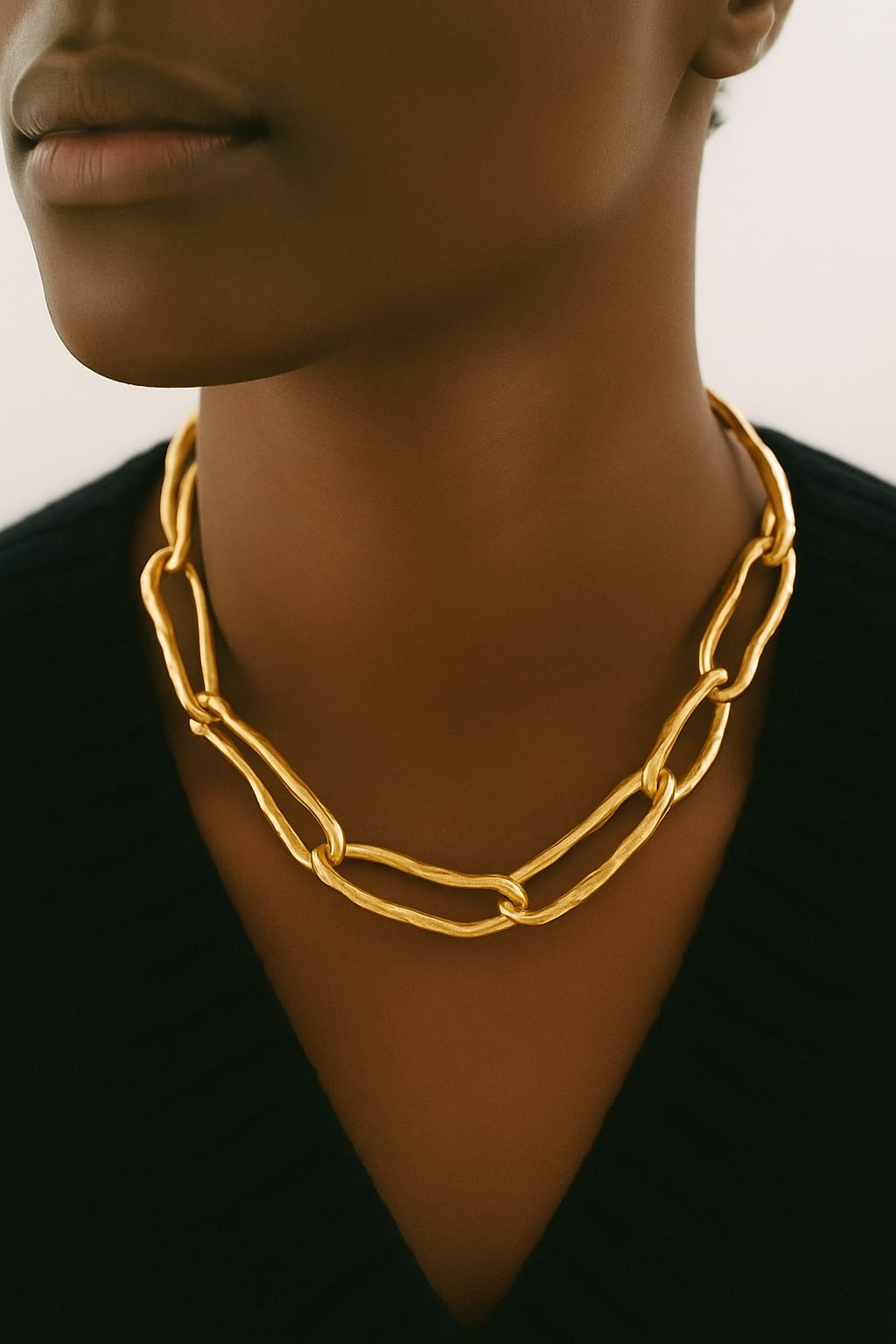Retro High Sense Thick Texture Cuban Chain Necklace