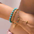 Azure Glow Bracelet Set- Blue