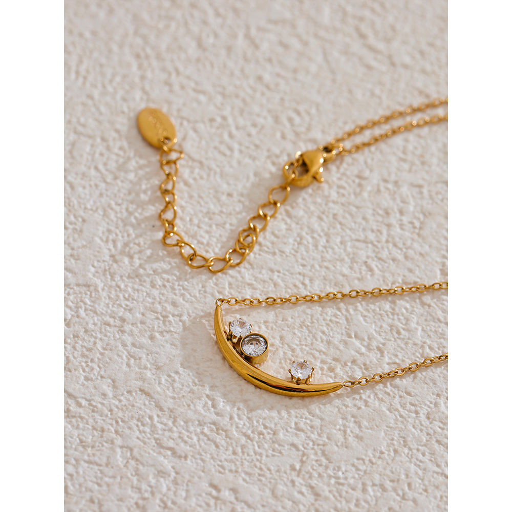 Celestial Curve 18K PVD Gold Plated Chain