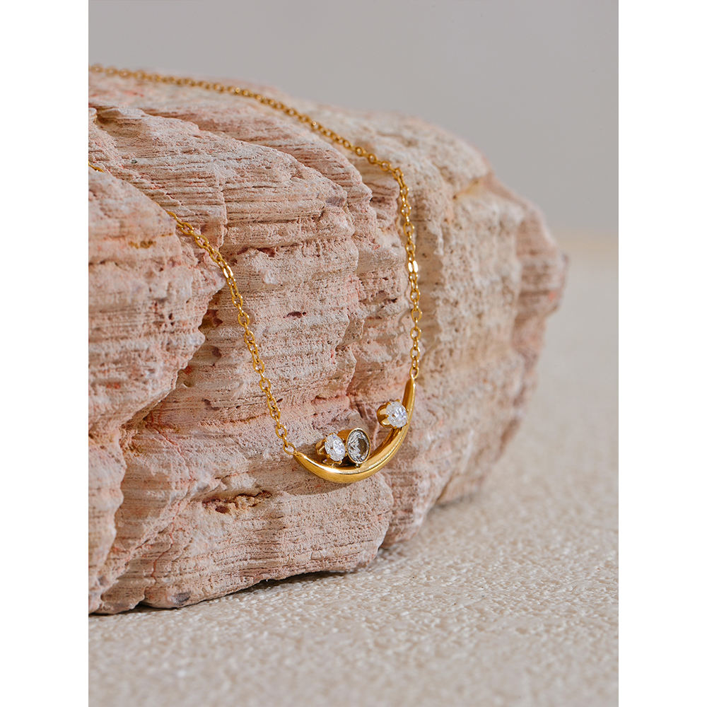 Celestial Curve 18K PVD Gold Plated Chain