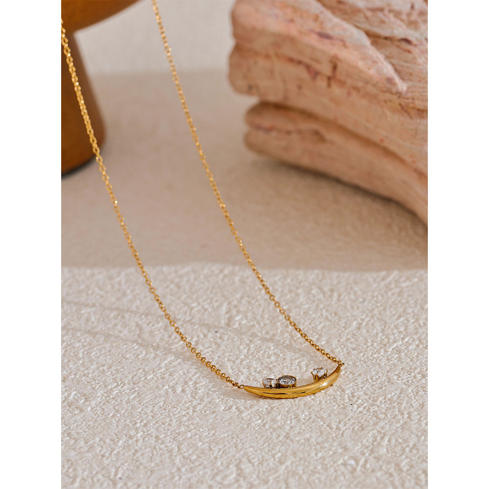 Celestial Curve 18K PVD Gold Plated Chain