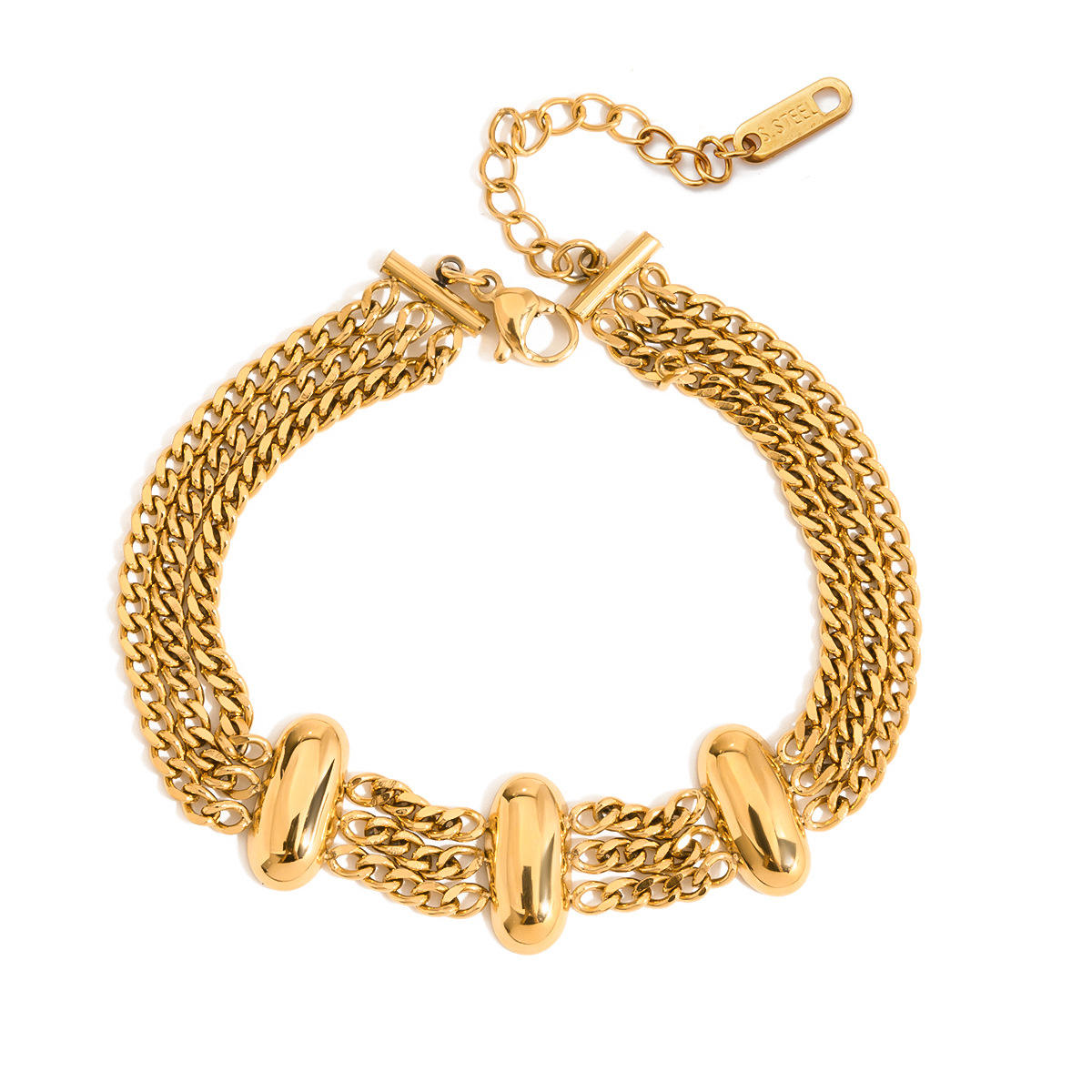 Celeste Multi-Chain Gold Bracelet