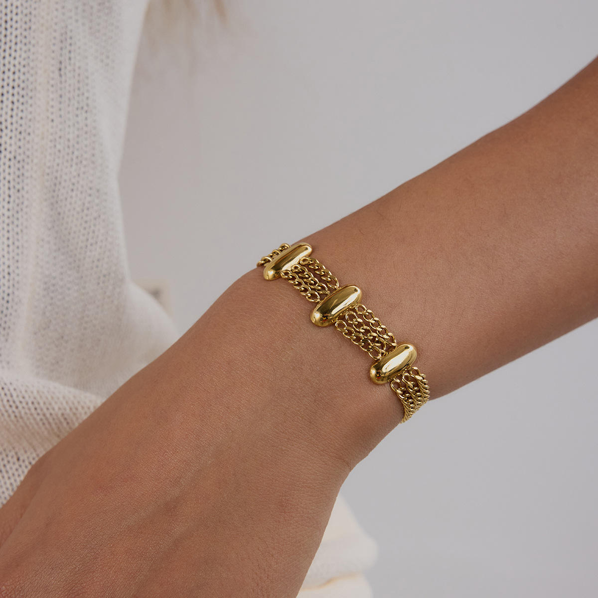 Celeste Multi-Chain Gold Bracelet