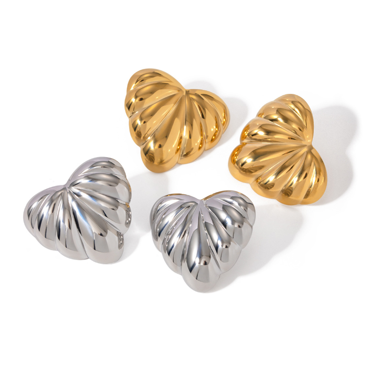 Sara Chunky Heart Earrings for Women