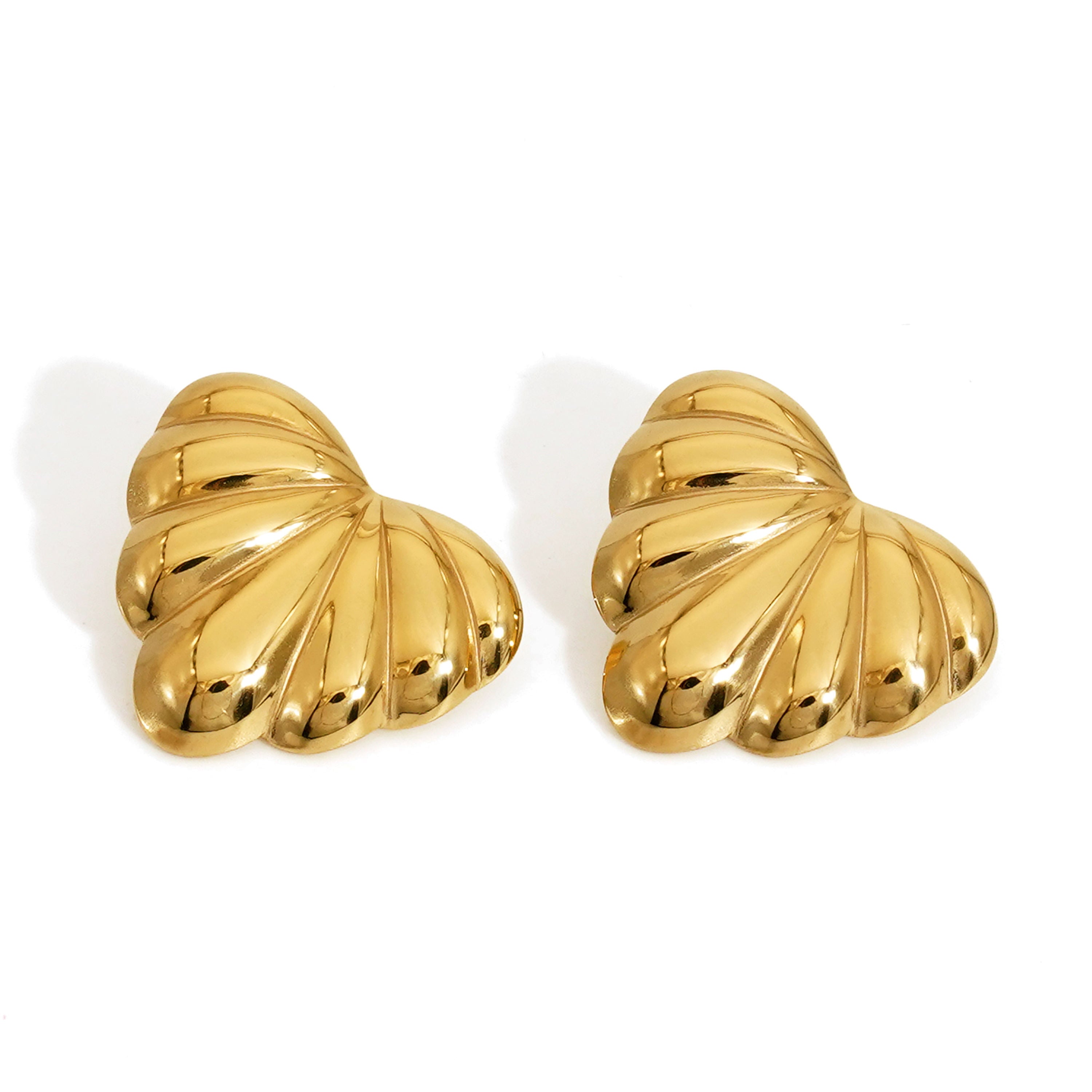Sara Chunky Heart Earrings for Women