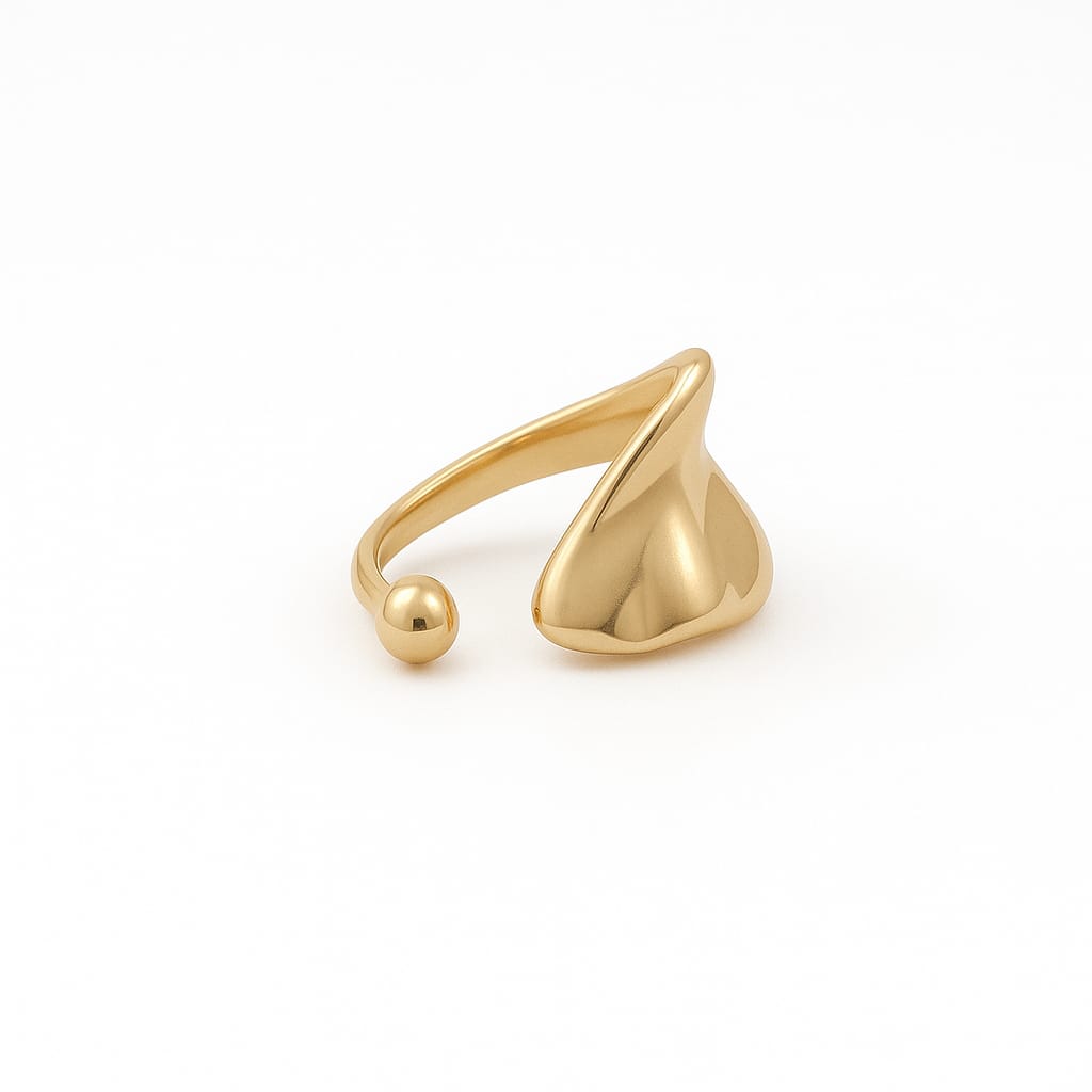 Leaf 18k gold plated Ring