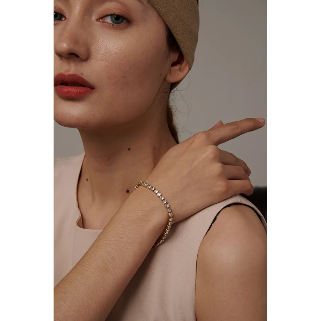 Tennis Bracelet Classic-18k gold plated