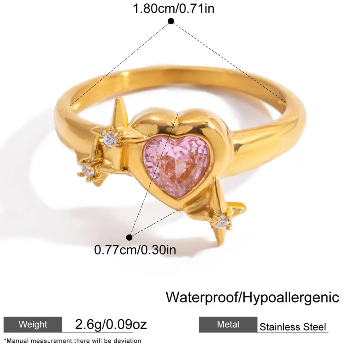 Romantique Rose Ring - Gold