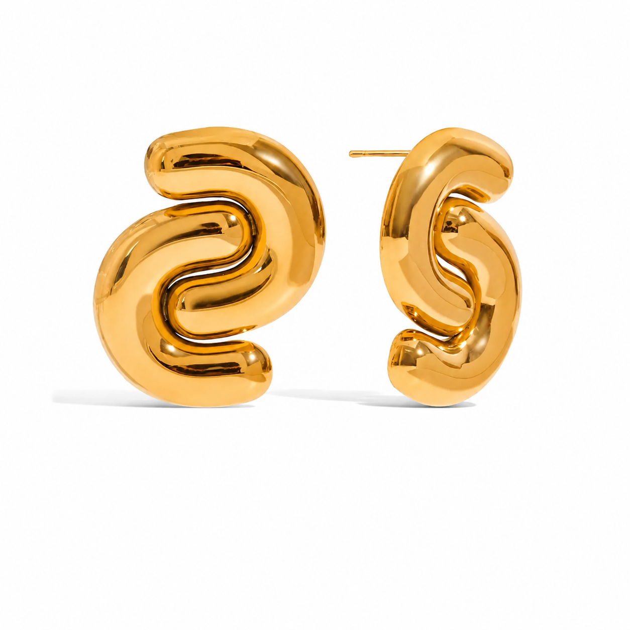 Elora- Bold S statement earring