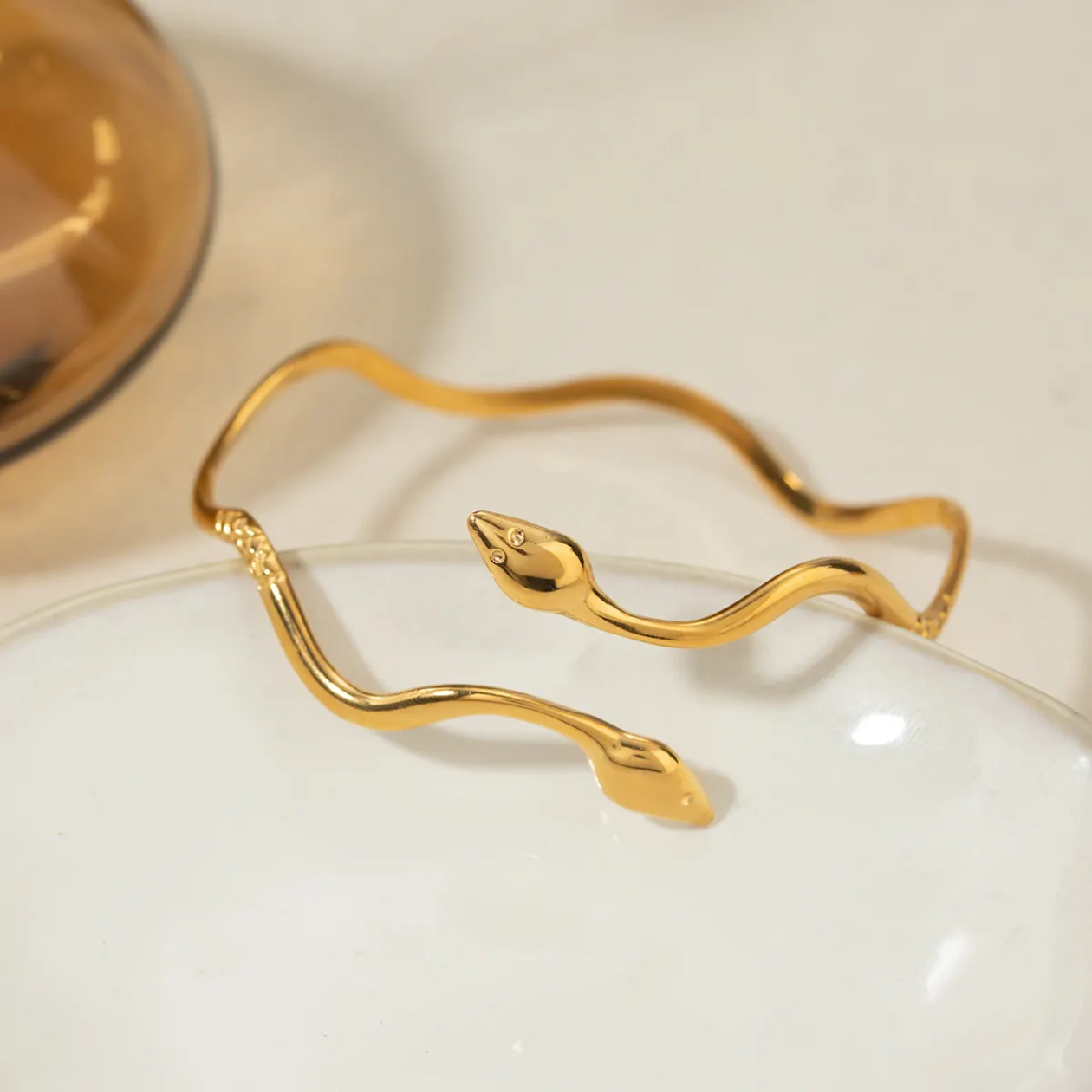 Minimal Snake Bracelet - Adjustable