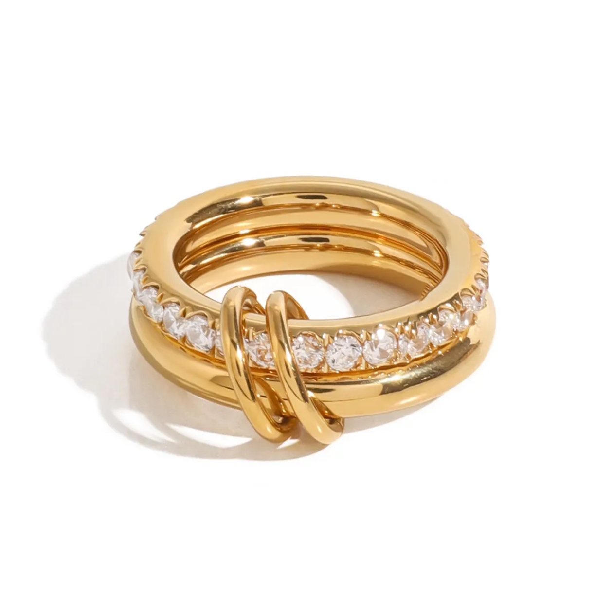 Twilio Interlocking Ring - Gold