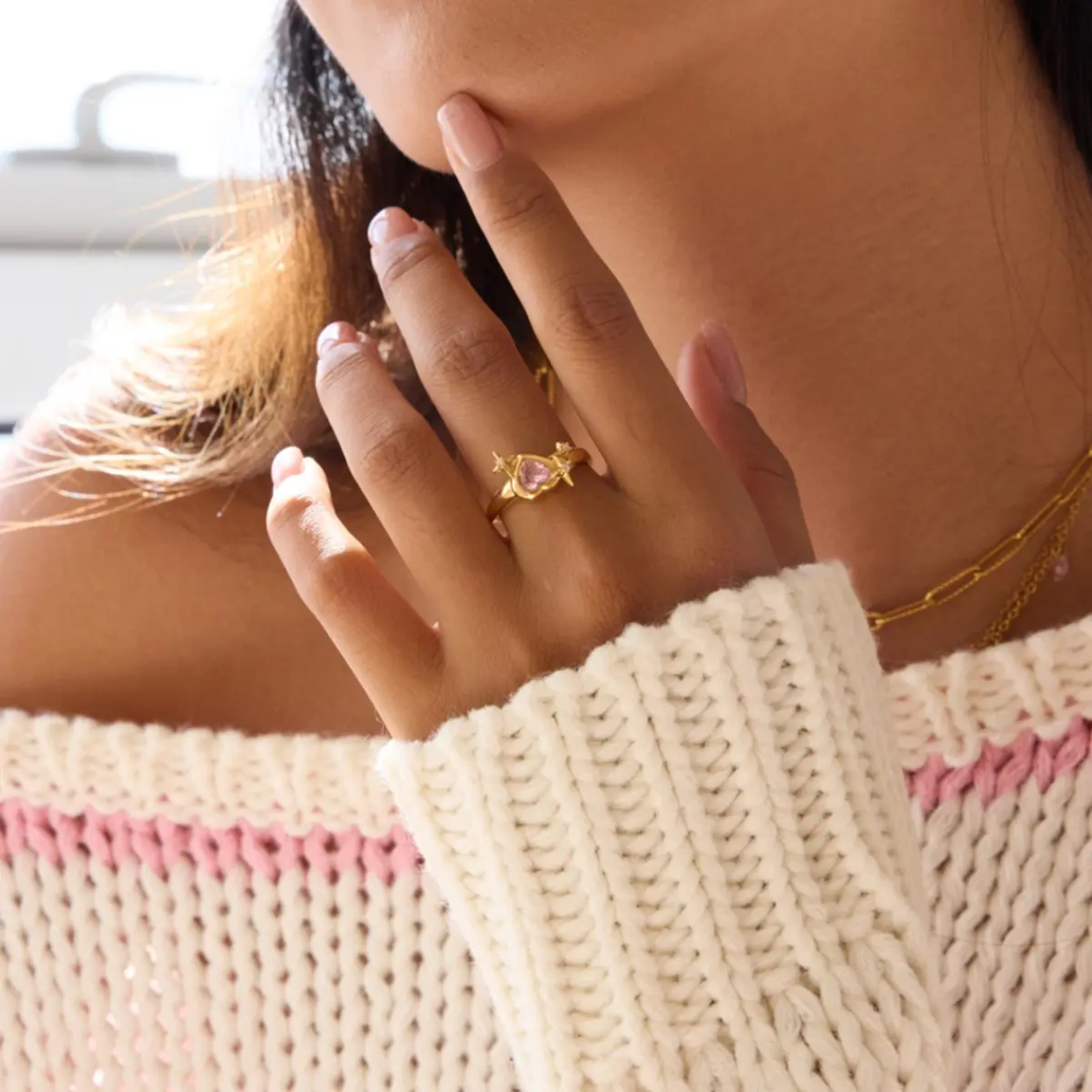 Romantique Rose Ring - Gold