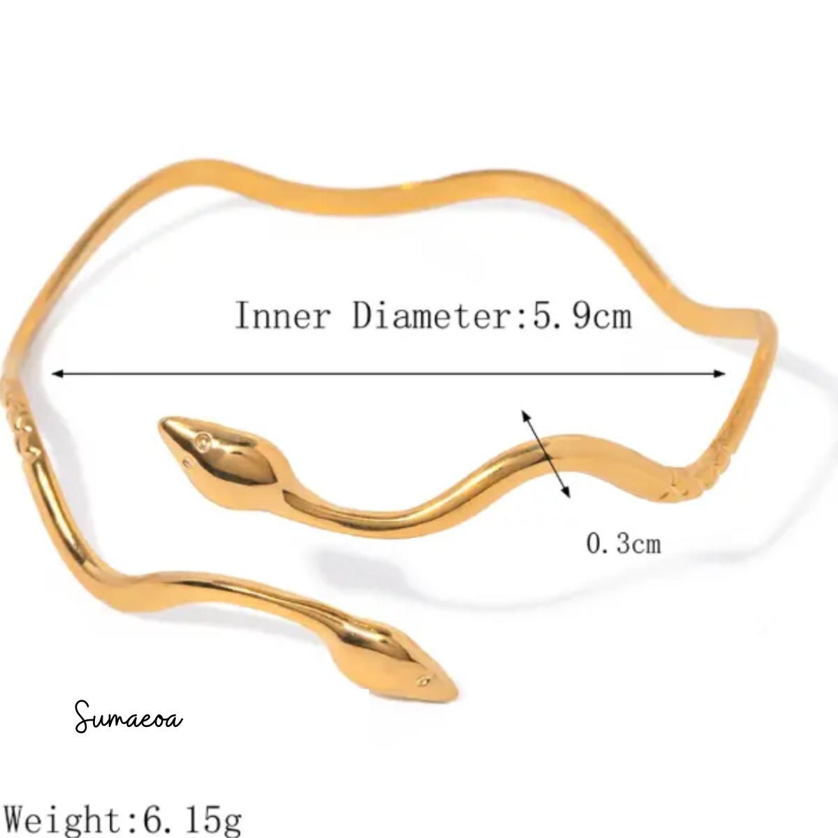 Minimal Snake Bracelet - Adjustable