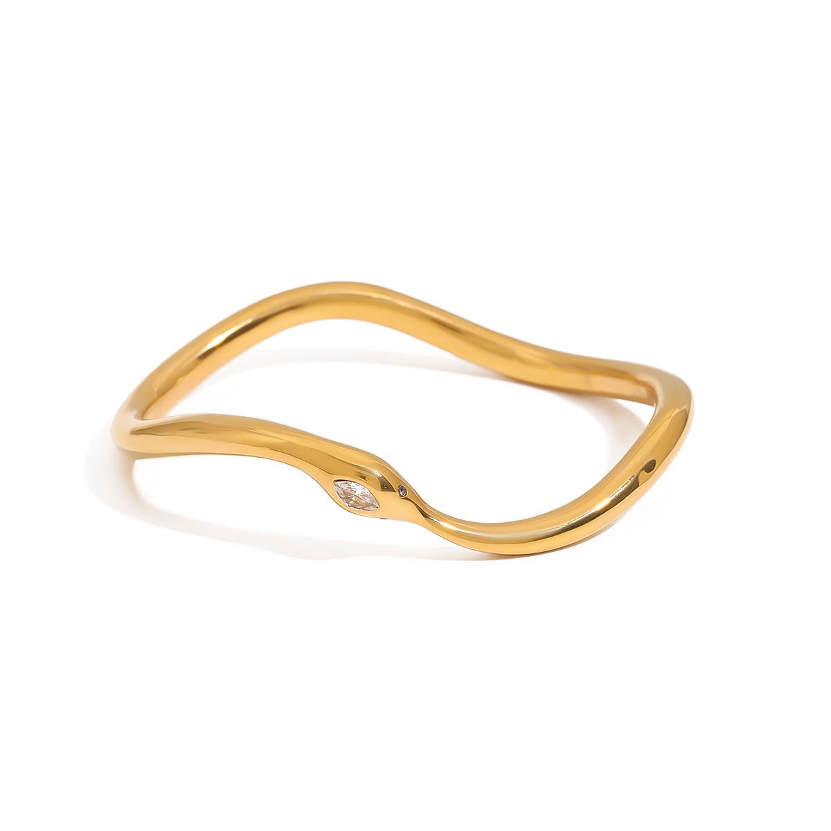 Naagin - Gold Snake Curve Bangle