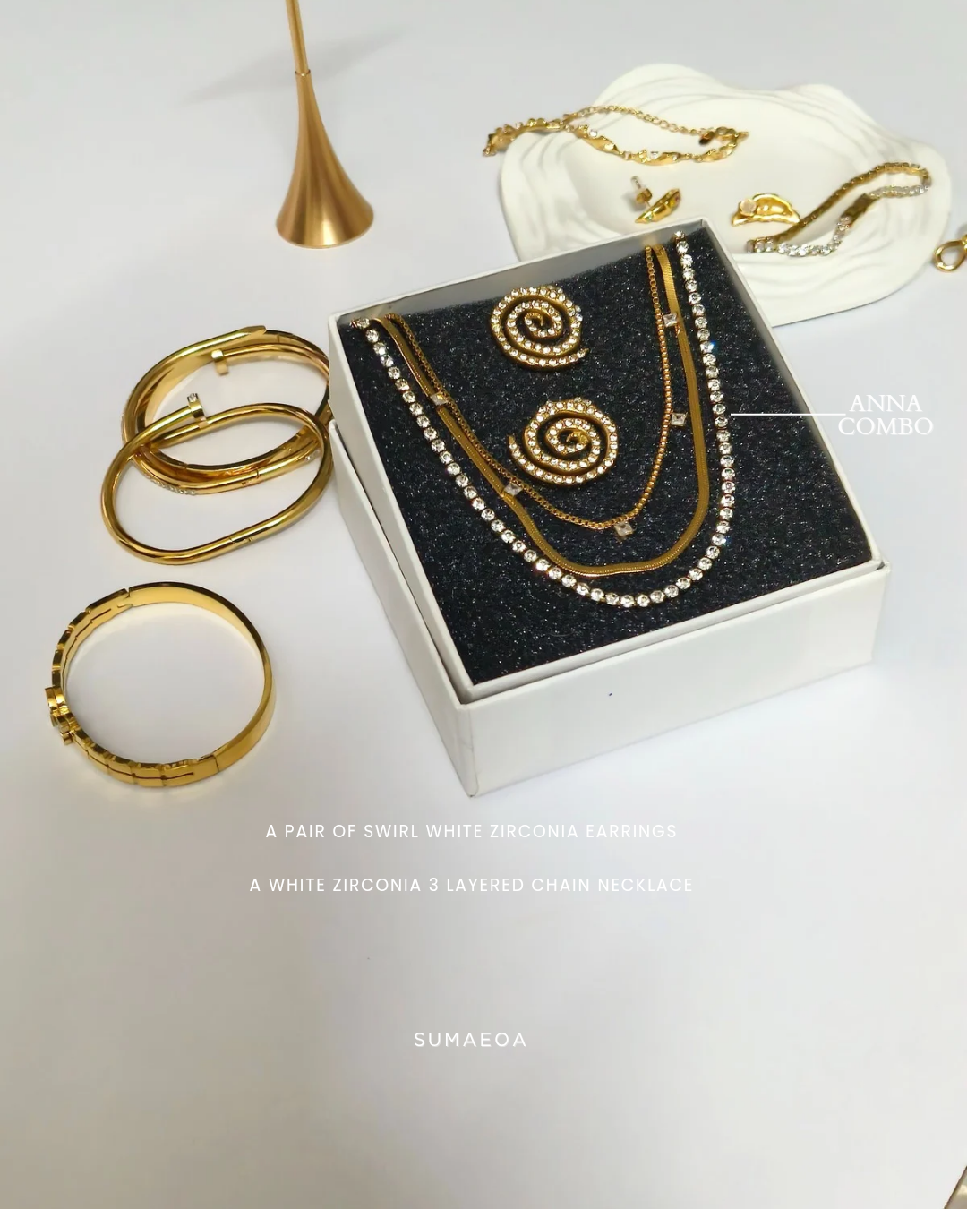 Anna combo- Earring & Necklace