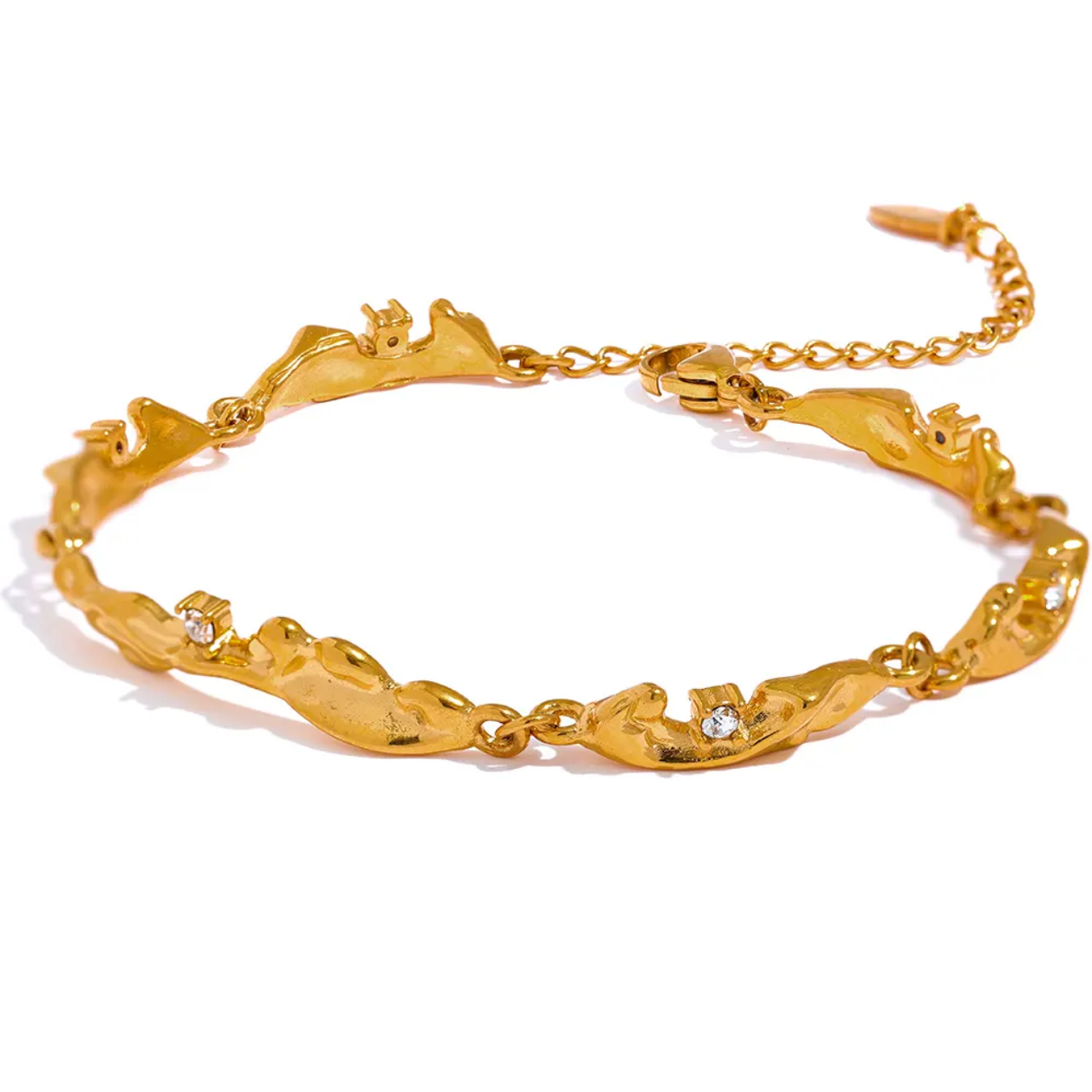 Elysian Flow Bangle – 18K Gold thick Plated
