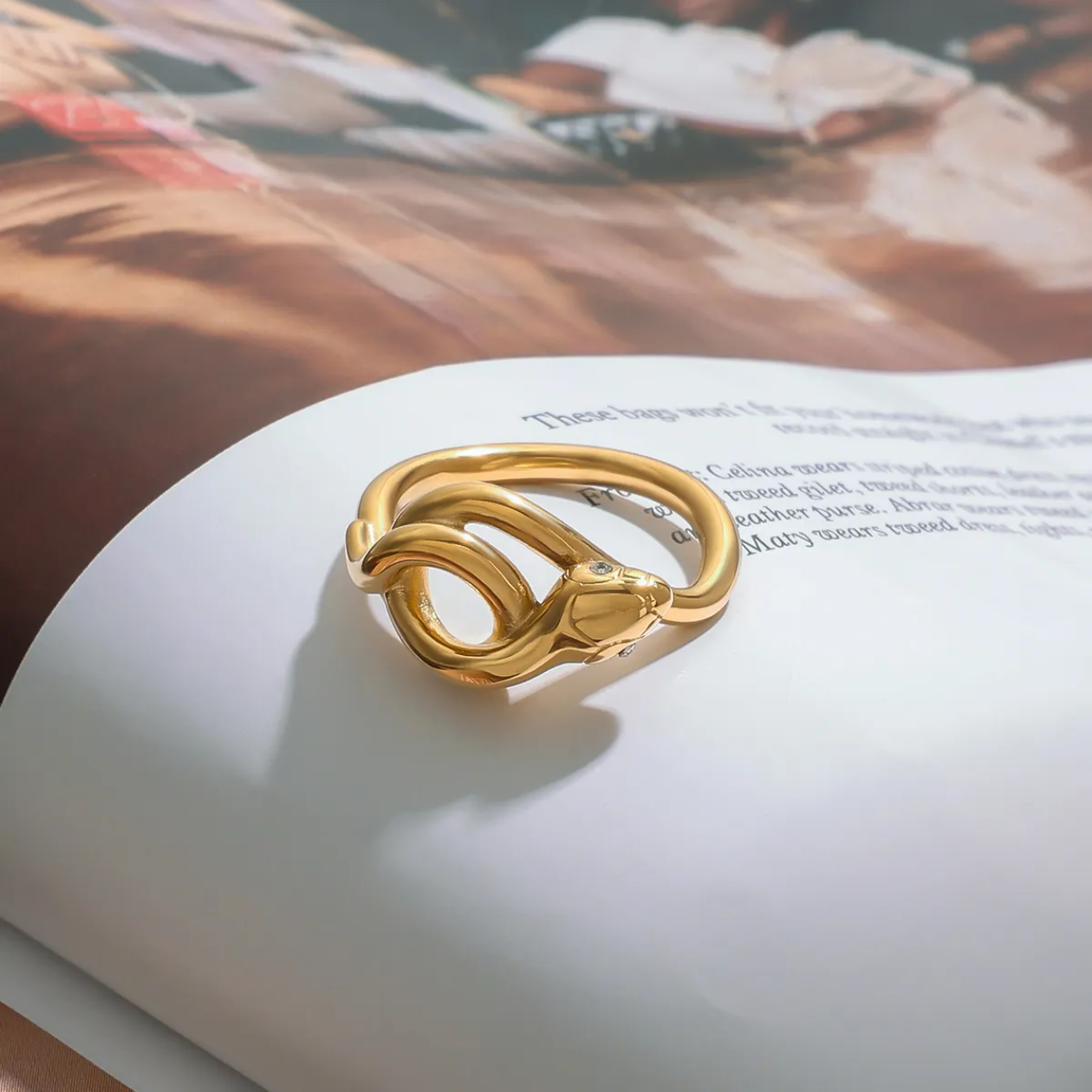Serpent Knot Ring – Statement ring