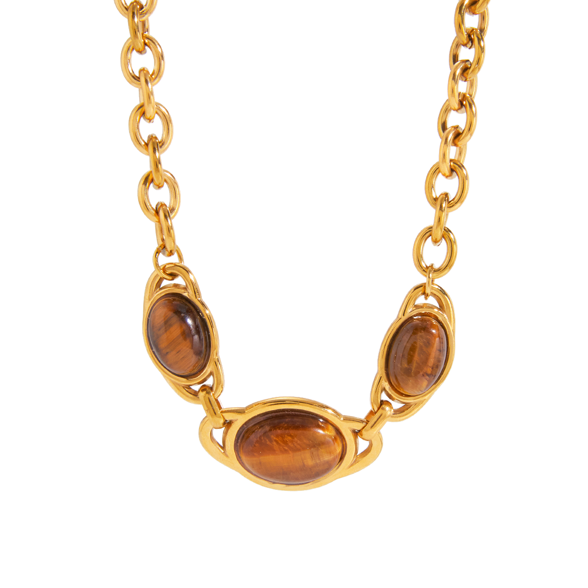 Aurelia Tiger Eye Statement Necklace